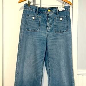 NWT J CREW wide leg trouser 28P